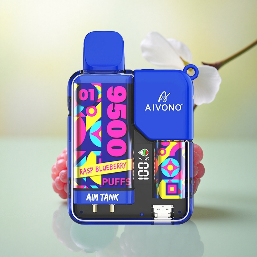 Aivono Aim Tank 9500 Rasp Blueberry 650mAh 5% Nicotine