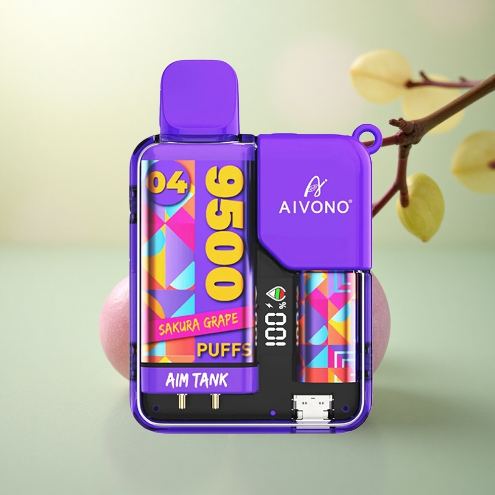 Aivono Aim Tank 9500 Sakura Grape 650mAh 18mL 1.2ohm