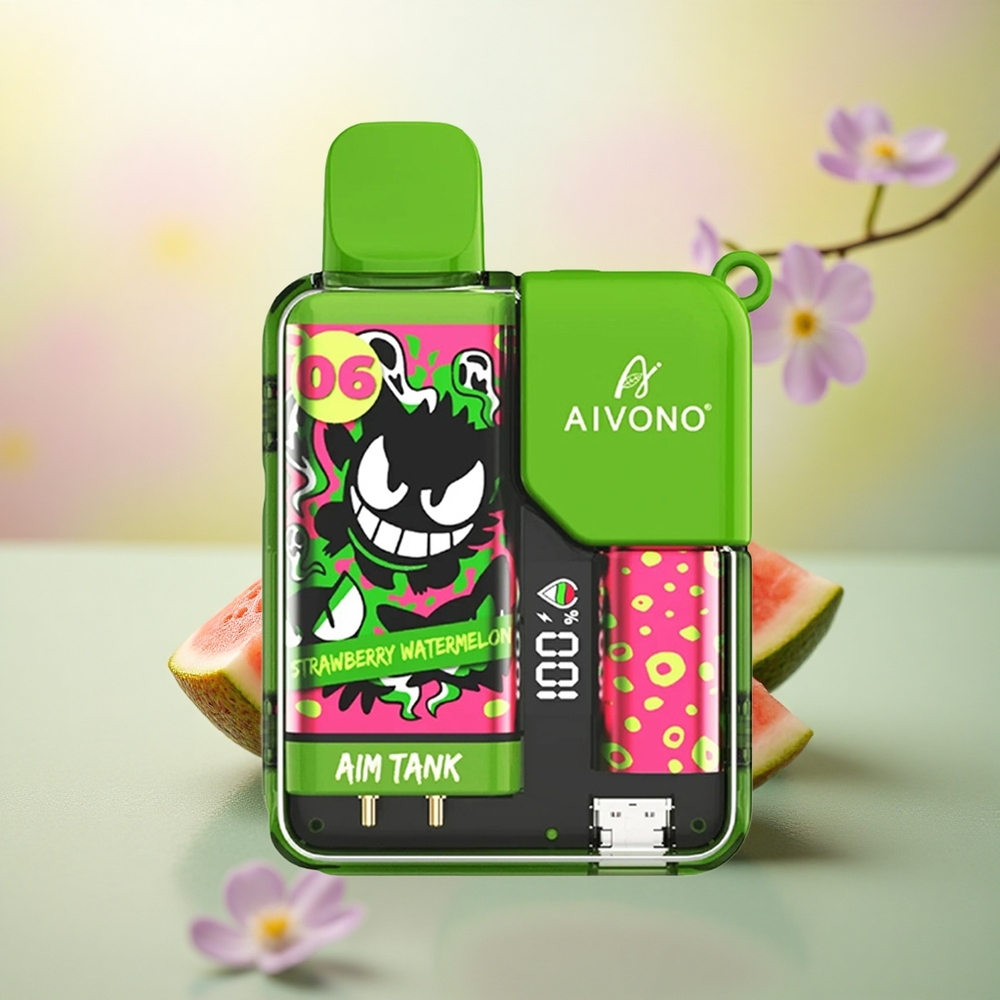 Aivono Aim Tank 9500 Strawberry Watermelon 650mAh 18ml 5% Nicotine