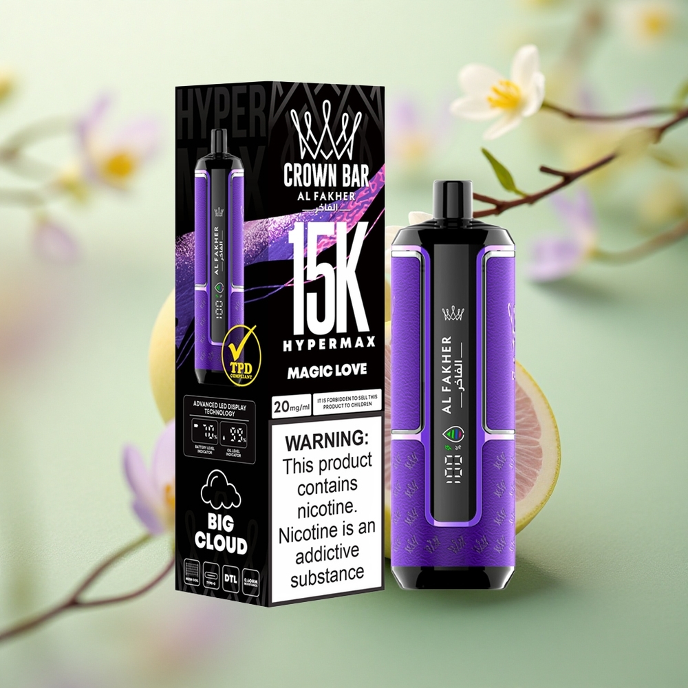 Al Fakher Crown Bar 15K Hypermax Magic Love 22ml 600mAh Nicotine 6mg/ml