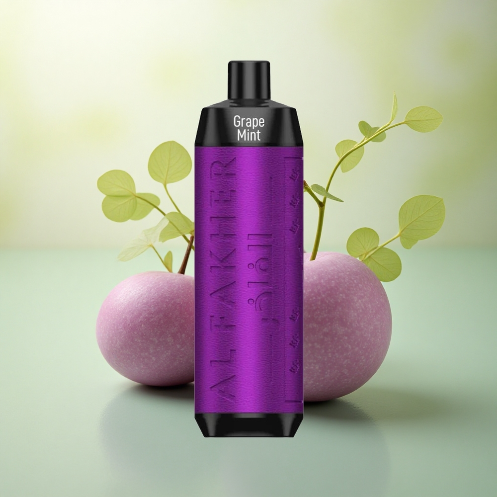 Al Fakher Crown Bar 8000 Crystal Grape Mint 600mAh USB Type-C