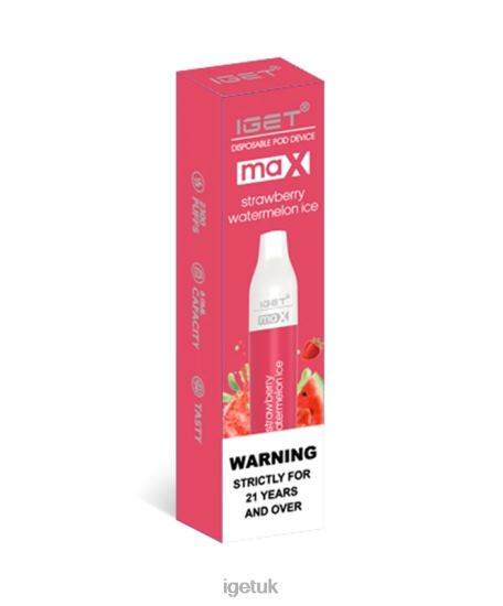 IGET Bar UK Max Strawberry Watermelon Ice R4J2L92