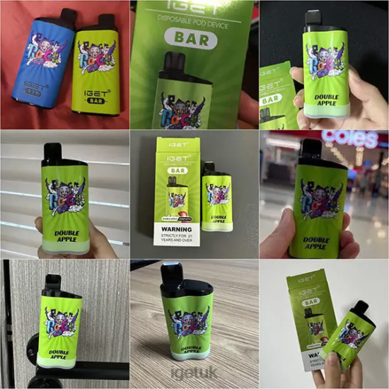 Online IGET Vapes Bar 3500 Puffs Double Apple R4J2L298