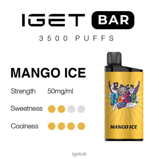 IGET Vape Discount Bar 3500 Puffs Mango Ice R4J2L299