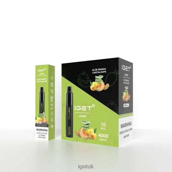 IGET Shop Legend 4000 Puffs Aloe Mango Cantaloupe R4J2L346
