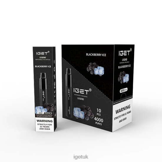 IGET Vape London Legend 4000 Puffs Blackberry Ice R4J2L324