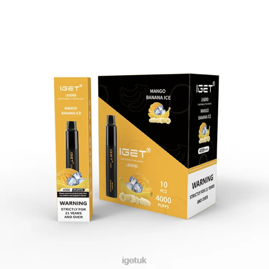 Online IGET Vapes Legend 4000 Puffs Mango Banana Ice R4J2L328