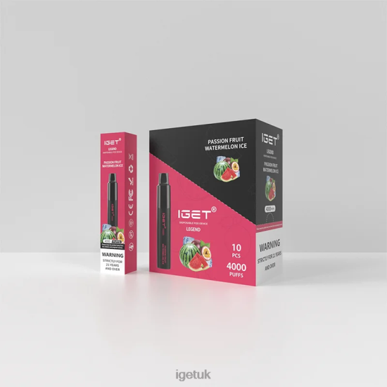 IGET Vape Discount Legend 4000 Puffs Passion Fruit Watermelon Ice R4J2L329