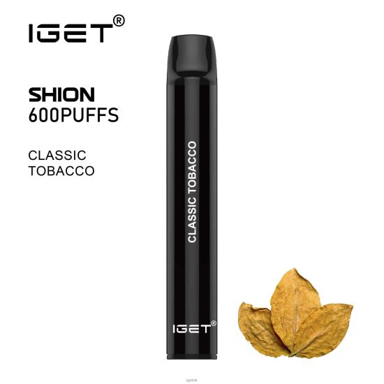 IGET Vape Discount 3 x Shion Classic Tobacco R4J2L9