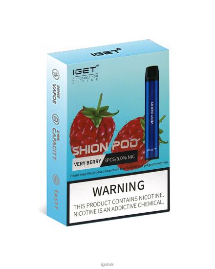 IGET Vape Discount 3 x Shion Very Berry R4J2L29